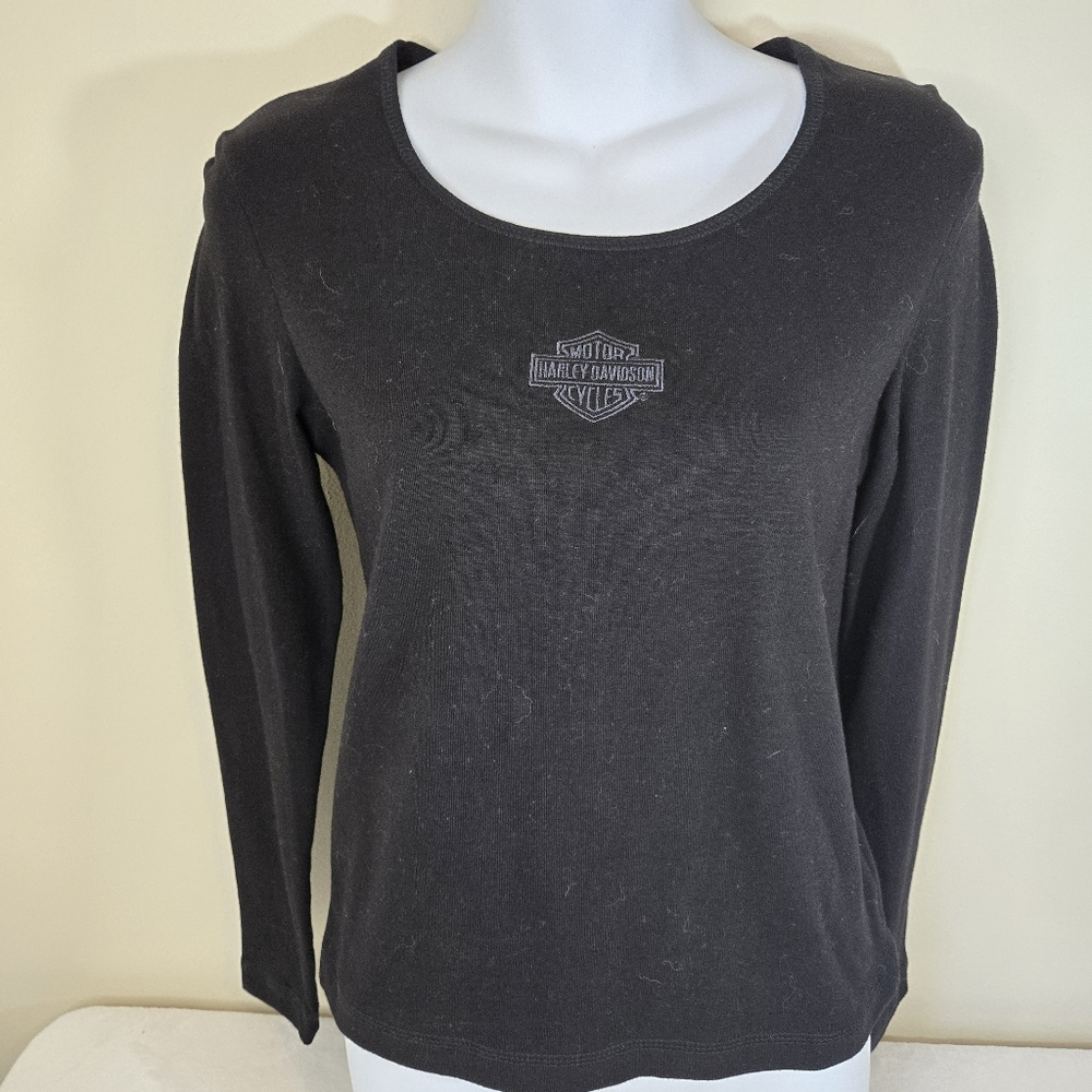 Harley-Davidson Women's Black Long Sleeve Tee